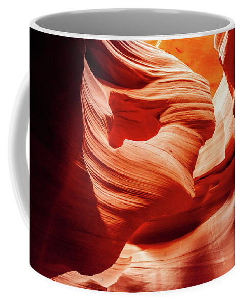 Antelope_canyon Coffee Mug featuring the photograph Lady in the Wind, Antelope Canyon by Bradley Morris