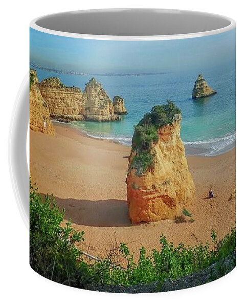 Algarve Coast Coffee Mug featuring the photograph Lagos Coastline by Rebecca Herranen
