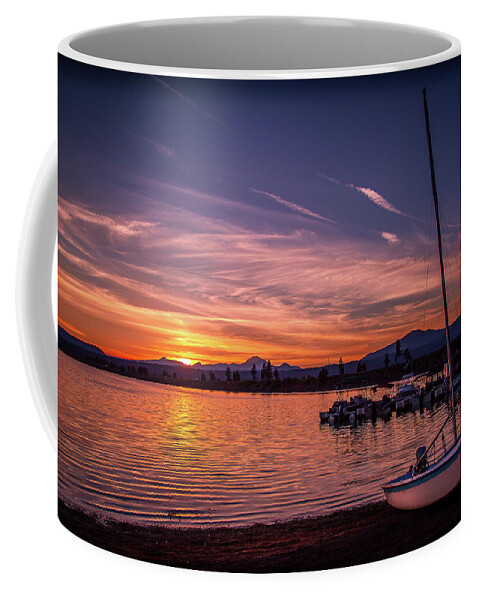 Lake Almanor Coffee Mug featuring the photograph Lake Almanor Sunset by Bradley Morris