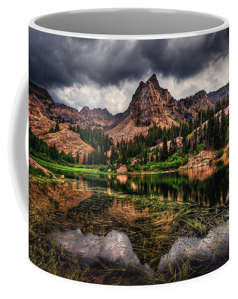 Lake Coffee Mug featuring the photograph Lake Blanche Summer Storm, Utah by Abbie Matthews