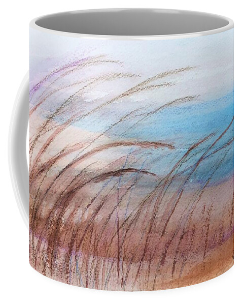 Door County Coffee Mug featuring the painting Lake Grass by Deb Stroh-Larson