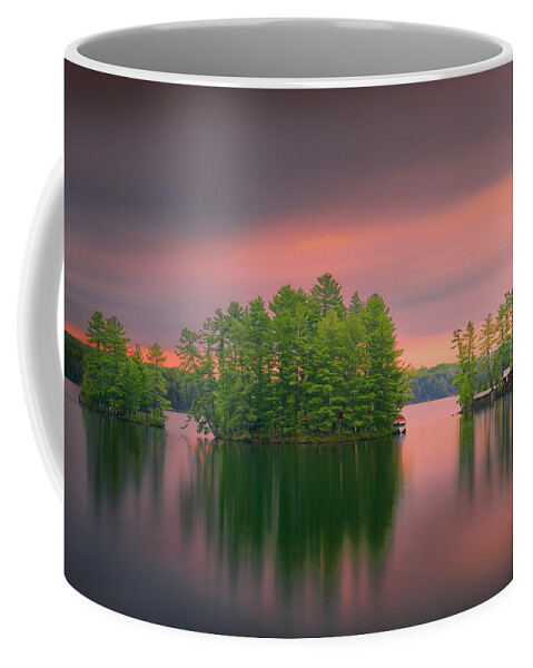 Islands Coffee Mug featuring the photograph Lake House by Henry w Liu