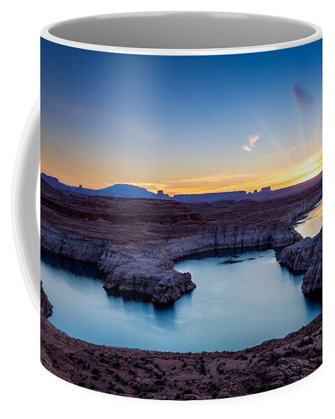 Lake Powell Coffee Mug featuring the photograph Lake Powell Sunrise by Bradley Morris