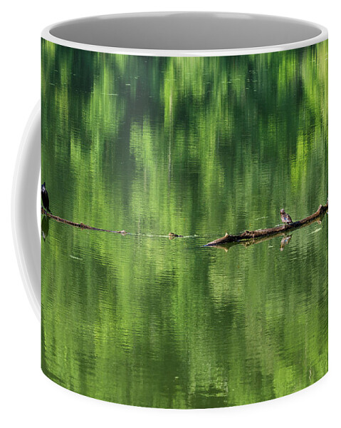Lake Coffee Mug featuring the photograph Lake Wildlife by David Beechum