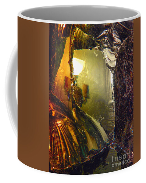 Lamp Coffee Mug featuring the photograph Lamp Through Glass by Phil Perkins