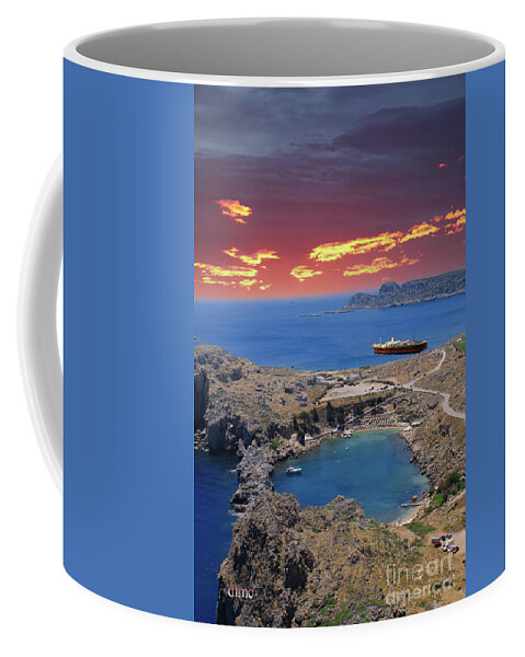 Sky Coffee Mug featuring the photograph Land Sea Sky2 by Donna L Munro