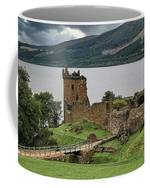 Edinburgh Coffee Mug featuring the photograph Landscape Urquhart Castle Scotland by Chuck Kuhn