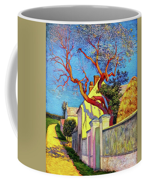 Red Tree Coffee Mug featuring the photograph Landscape with Red Tree by Leo Gausson by Jack Torcello