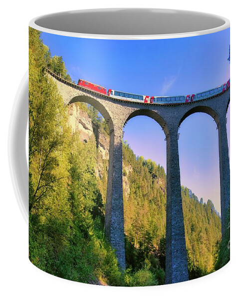 Viadukt Coffee Mug featuring the photograph Landwasser Viadukt I by Thomas Nay