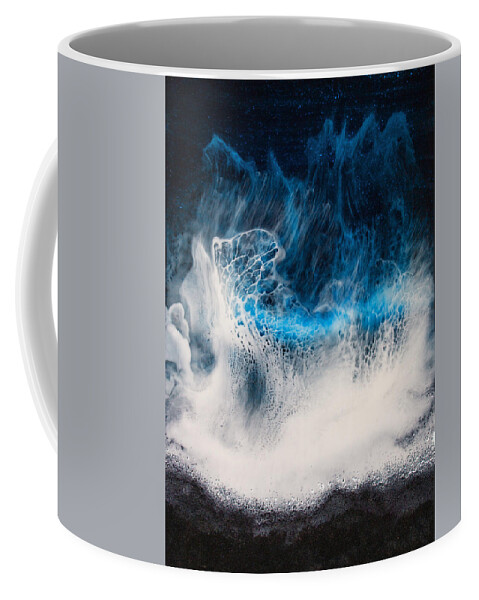 Wave Coffee Mug featuring the painting Lanzarote Heartbeat by Iryna Goodall