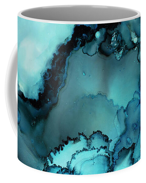 Water Coffee Mug featuring the painting Lapis by Tamara Nelson