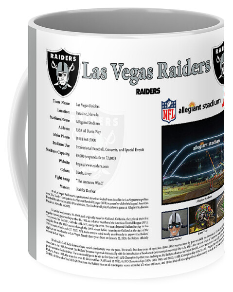 Las Vegas Raiders Poster Coffee Mug