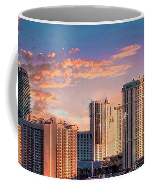Vegas Coffee Mug featuring the photograph Las Vegas Skyline by Shelia Hunt