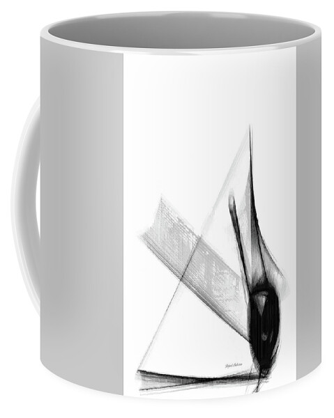 Abstract Coffee Mug featuring the drawing Last Drop by Rafael Salazar