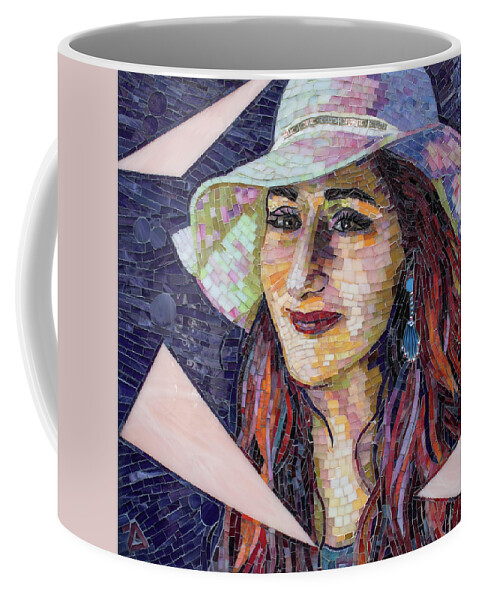 Adriana Coffee Mug featuring the glass art Latta by Adriana Zoon