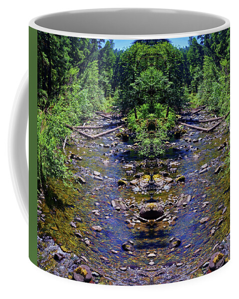 Nature Art Coffee Mug featuring the photograph Laughing Waters of the Umpqua Forest by Ben Upham III