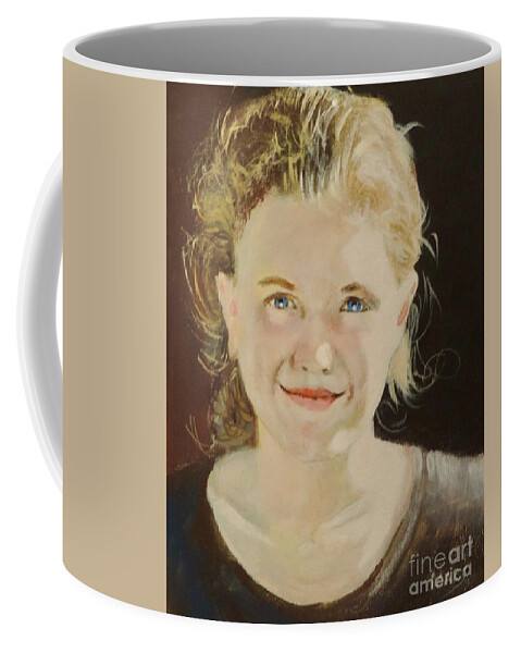 Waltmaes Coffee Mug featuring the painting Lara by Walt Maes