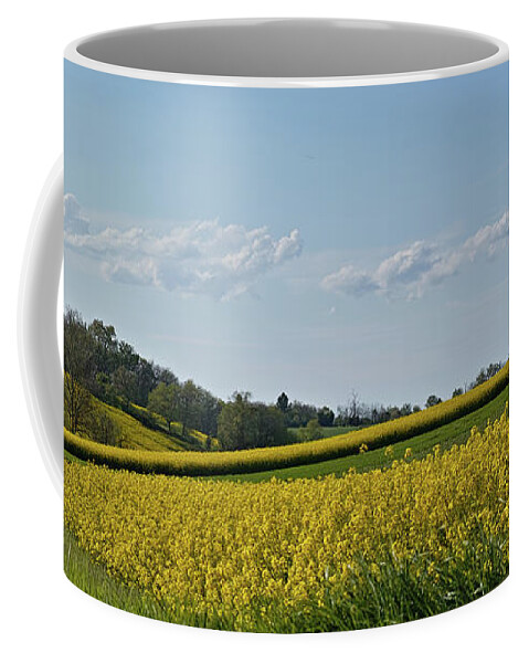 Landscape Coffee Mug featuring the photograph Lauragais Color by Karine GADRE