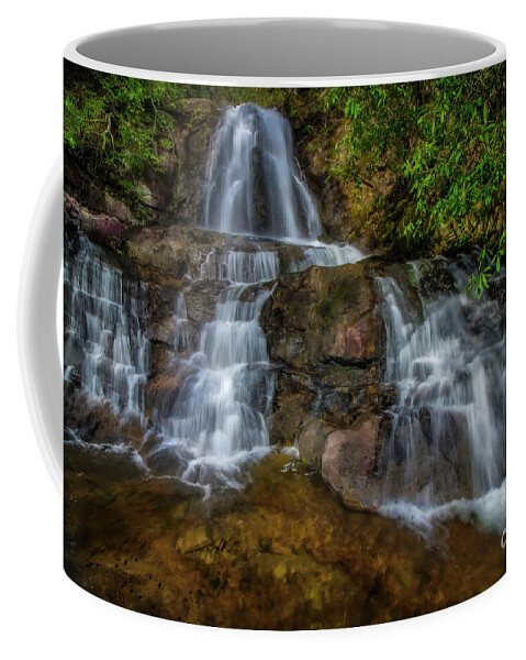 Laurel Falls Coffee Mug featuring the photograph Laurel Falls in Great Smoky Mountains by Shelia Hunt