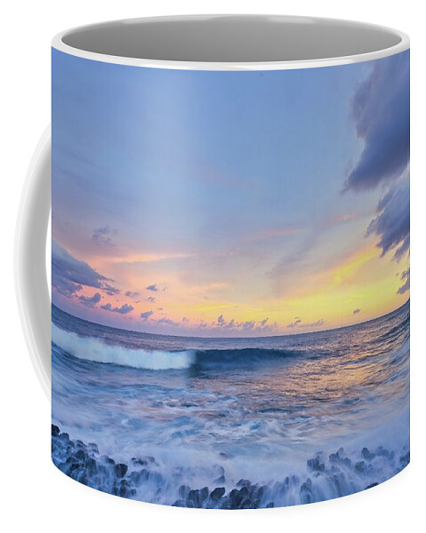 Lavender Sunset Coffee Mug featuring the photograph Lavender Dreams Sunset by Heidi Fickinger