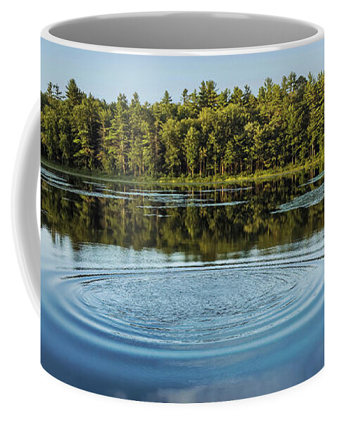 Water Coffee Mug featuring the photograph Lazy Cloud Ripple by Jerry LoFaro