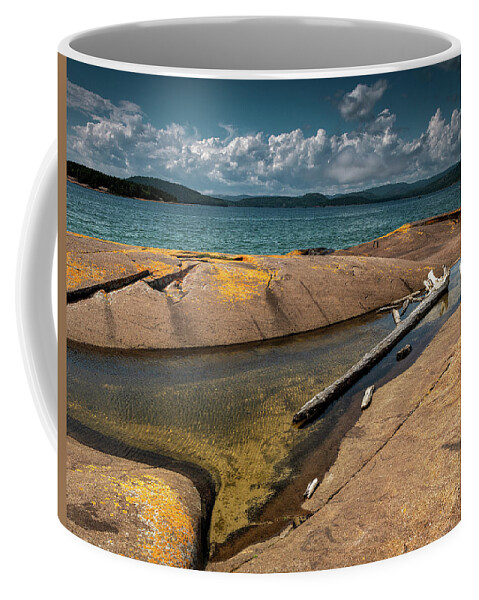 Rocks Coffee Mug featuring the photograph Lazy Logs by Doug Gibbons