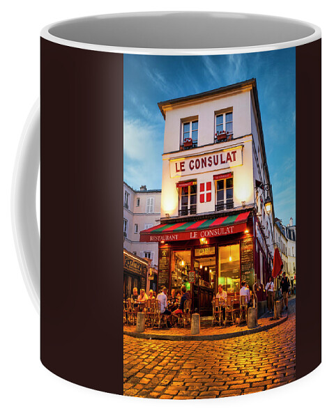 France Coffee Mug featuring the photograph Le Consulat Paris by Dee Potter