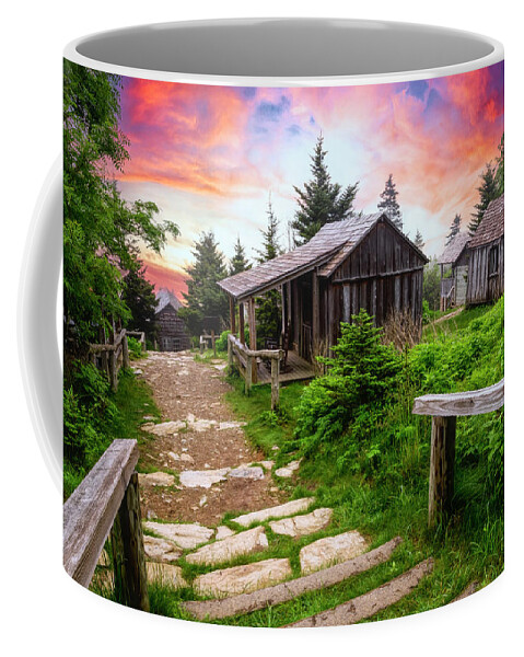 Barns Coffee Mug featuring the photograph Le Conte Lodge Cabins by Debra and Dave Vanderlaan