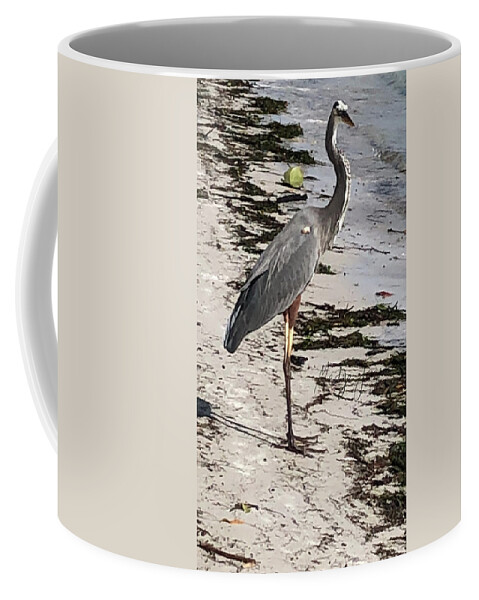 Bird Coffee Mug featuring the photograph Le Guardien by Medge Jaspan