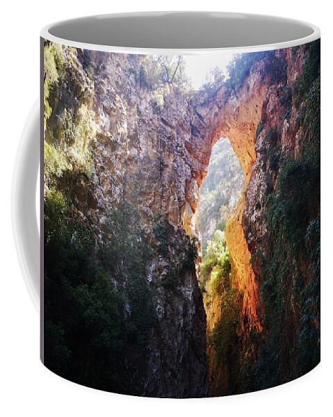 Natural Rock Formation Coffee Mug featuring the photograph Le Pont de Dieu by Jarek Filipowicz