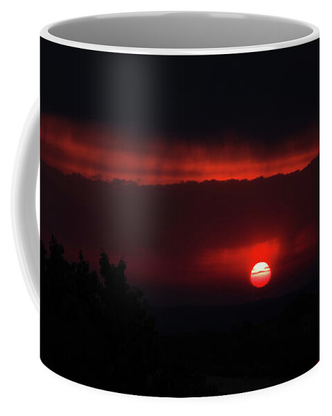 Landscape Coffee Mug featuring the photograph Le Rouge et le Noir by Karine GADRE