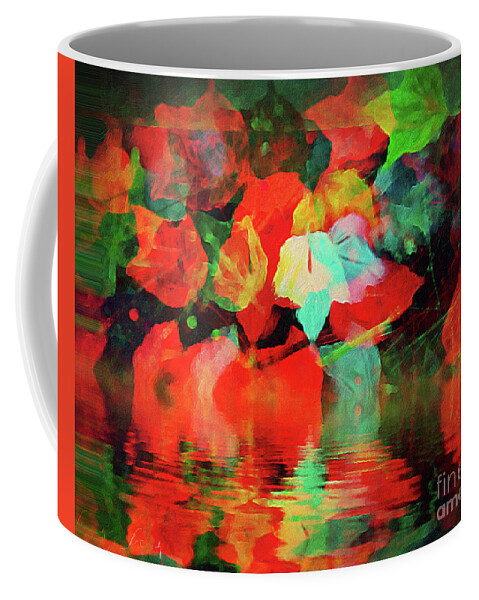 Fall Coffee Mug featuring the painting Leaf Glow a by Jeanette French
