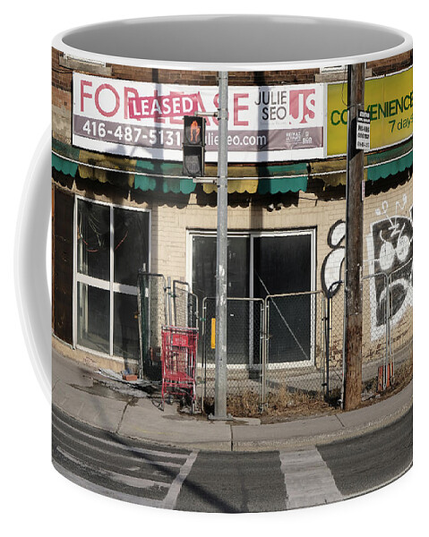 Urbam Coffee Mug featuring the photograph Leased Convenience by Kreddible Trout