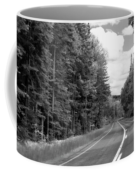 Road Coffee Mug featuring the photograph Leaving Tahawus by Robert Dann