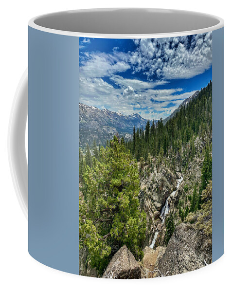 Sonora Pass Coffee Mug featuring the photograph Leavitt Falls by Steph Gabler