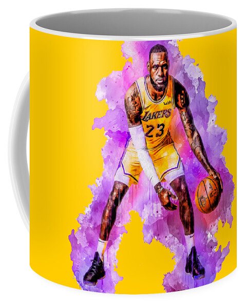 LeBron James Mirror GOAT Mug Los Angeles Lakers Coffee Mugs