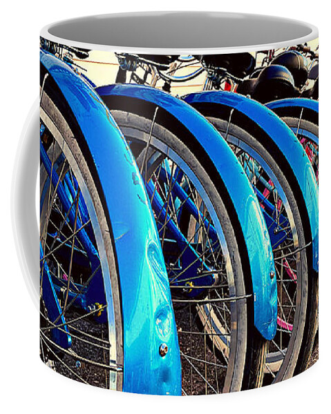 Bicycle Coffee Mug featuring the photograph Leg Propelled Transit Station by Lee Darnell