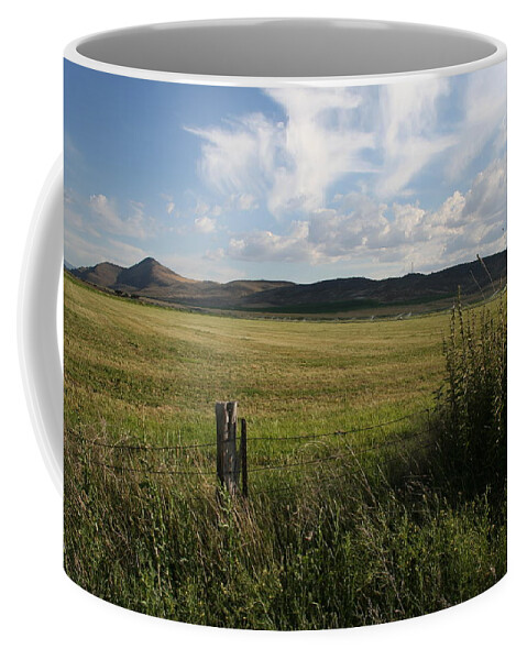 Legacy Grasslands Coffee Mug featuring the photograph Legacy Grasslands by Dylan Punke