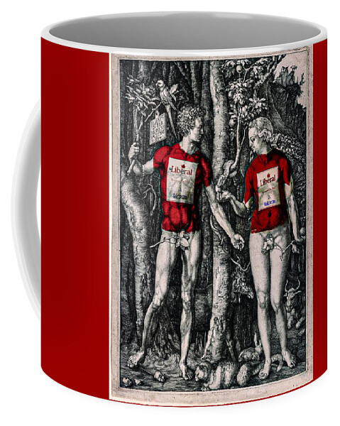  Coffee Mug featuring the digital art Liberal the way God intended by Jerald Blackstock