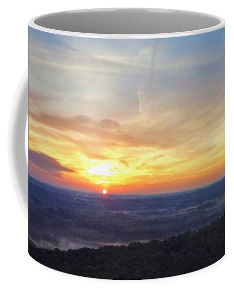  Coffee Mug featuring the photograph Liberty Park Sunrise by Brad Nellis