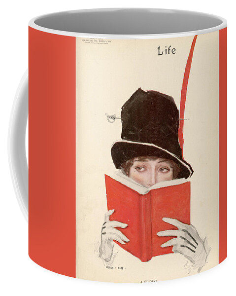 Life Magazine Cover Coffee Mug featuring the mixed media Life Magazine Cover, March 9, 1911 by Henry Hutt