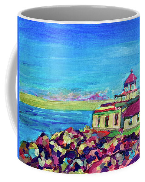 Maine Coffee Mug featuring the painting Life Saver by Patsy Walton