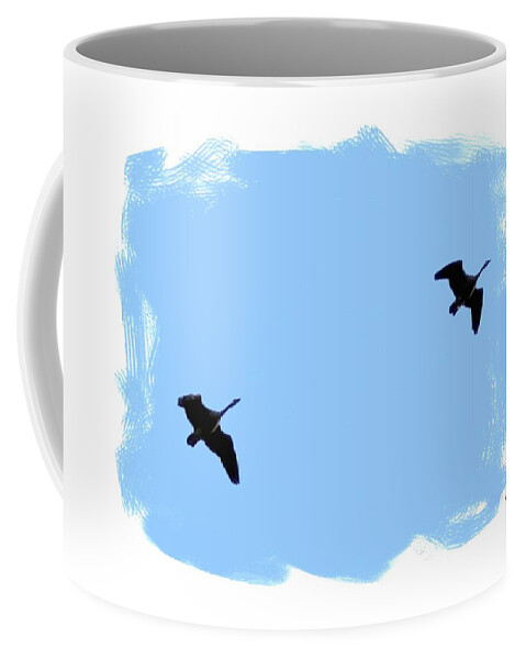Canada Geese Coffee Mug featuring the photograph Lifetime Accord by Will Borden