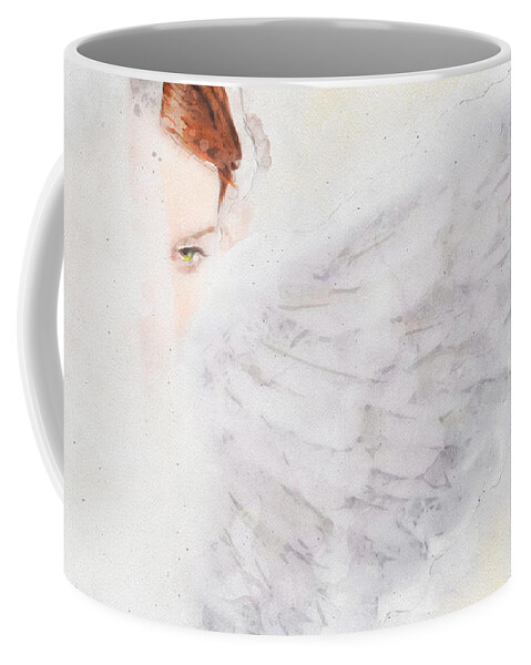Angel Coffee Mug featuring the digital art Light Angel by Geir Rosset