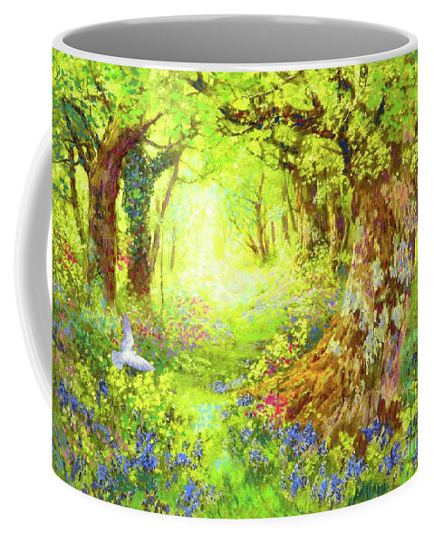 Tree Coffee Mug featuring the painting Light of Life by Jane Small