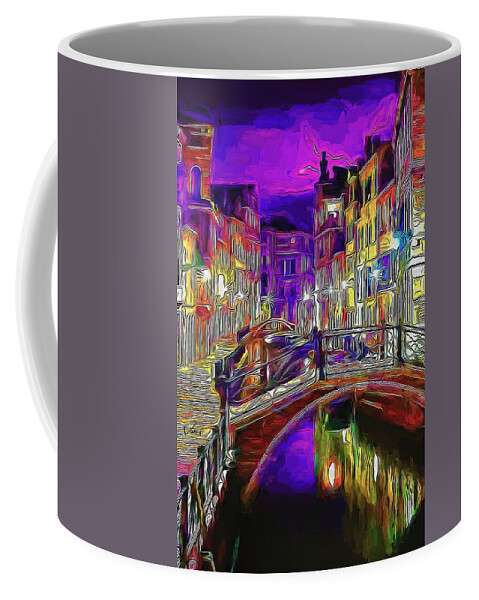 Paint Coffee Mug featuring the painting Light of Venice by Nenad Vasic
