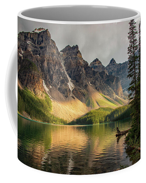 Moraine Lake Coffee Mug featuring the photograph Light Play by Darlene Bushue