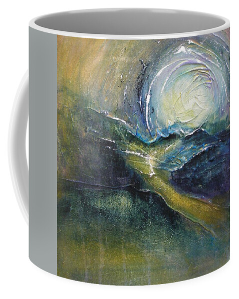 Abstract Coffee Mug featuring the painting Light The Way by Valerie Greene