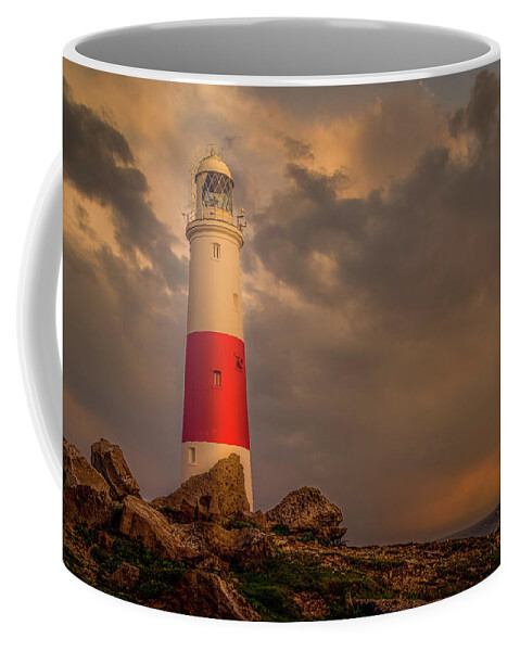 Lighthouse Coffee Mug featuring the photograph Lighthouse at Portland Bill by Chris Boulton