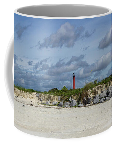 Lighthouse Coffee Mug featuring the photograph Lighthouse in the Distance by David Beechum